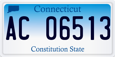 CT license plate AC06513