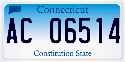 CT license plate AC06514