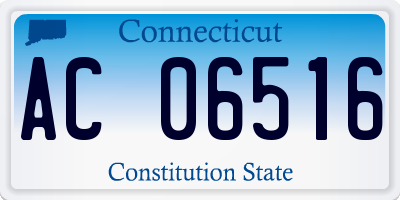 CT license plate AC06516