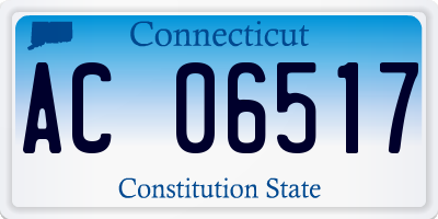 CT license plate AC06517