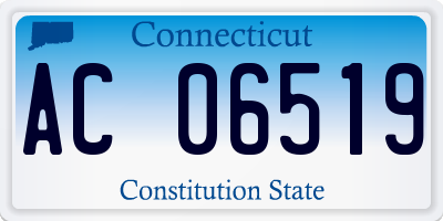 CT license plate AC06519