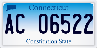 CT license plate AC06522