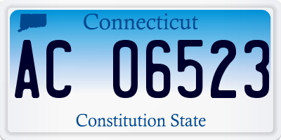 CT license plate AC06523