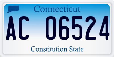 CT license plate AC06524