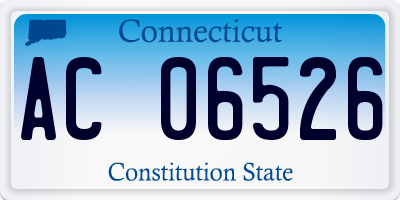 CT license plate AC06526