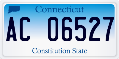 CT license plate AC06527