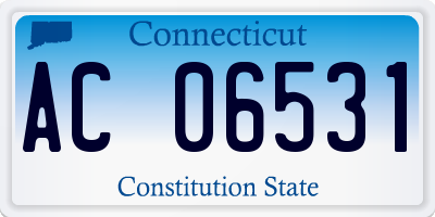 CT license plate AC06531