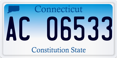 CT license plate AC06533