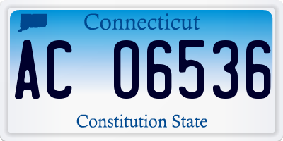 CT license plate AC06536