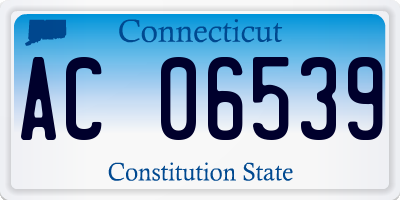 CT license plate AC06539