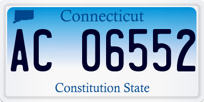 CT license plate AC06552