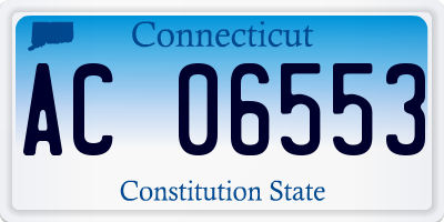 CT license plate AC06553