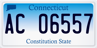 CT license plate AC06557