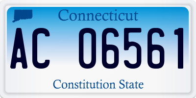 CT license plate AC06561