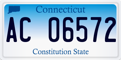 CT license plate AC06572