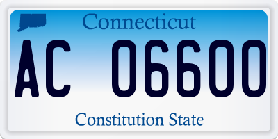 CT license plate AC06600