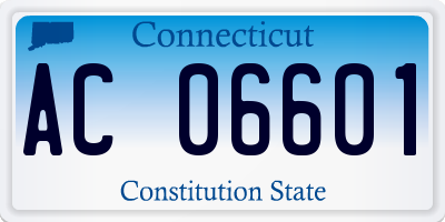 CT license plate AC06601