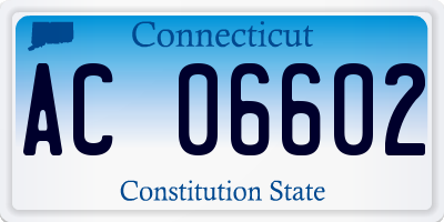 CT license plate AC06602