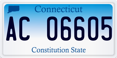 CT license plate AC06605