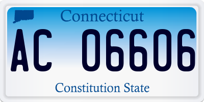 CT license plate AC06606