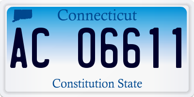 CT license plate AC06611