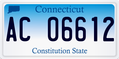 CT license plate AC06612