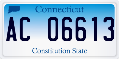 CT license plate AC06613