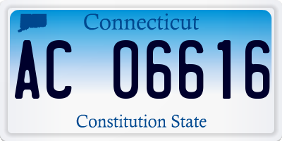 CT license plate AC06616