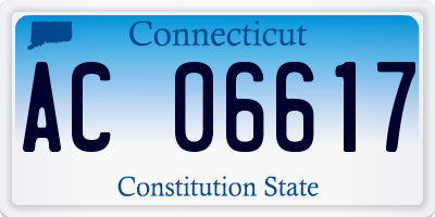 CT license plate AC06617