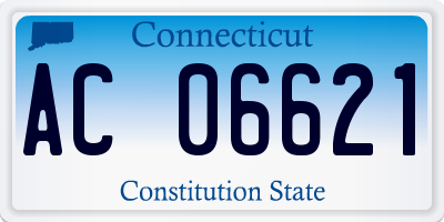 CT license plate AC06621