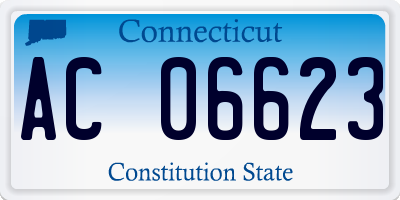 CT license plate AC06623