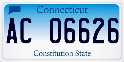 CT license plate AC06626