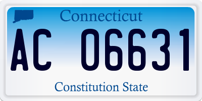 CT license plate AC06631