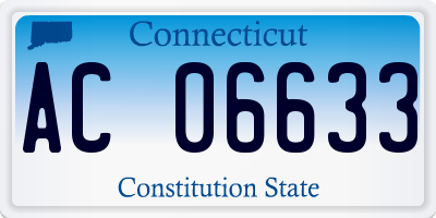 CT license plate AC06633