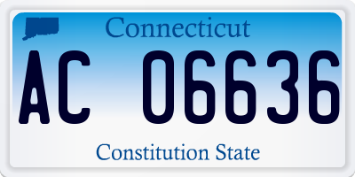 CT license plate AC06636