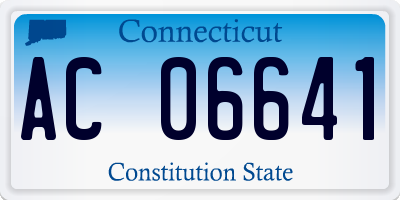 CT license plate AC06641