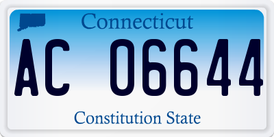 CT license plate AC06644