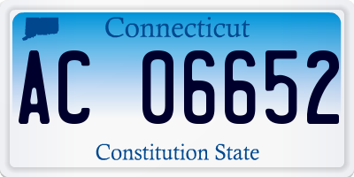 CT license plate AC06652