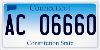 CT license plate AC06660