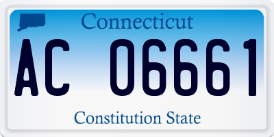 CT license plate AC06661