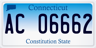 CT license plate AC06662