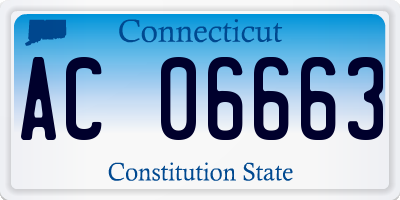 CT license plate AC06663