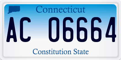 CT license plate AC06664