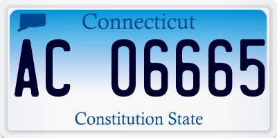 CT license plate AC06665