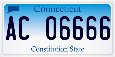 CT license plate AC06666