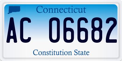 CT license plate AC06682