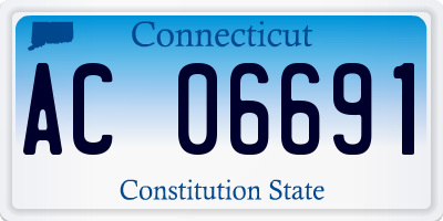 CT license plate AC06691