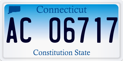 CT license plate AC06717