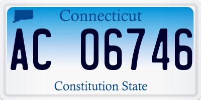 CT license plate AC06746