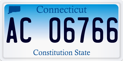 CT license plate AC06766
